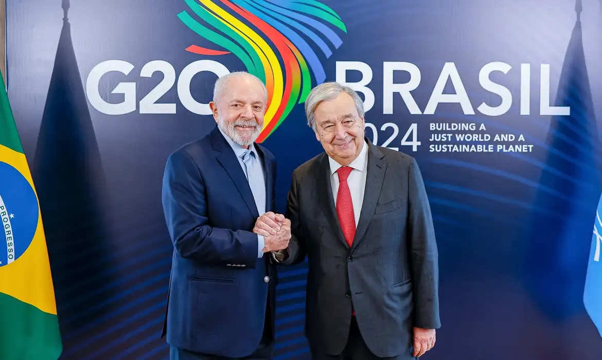 No Rio, Lula encontra secretário-geral da ONU e defende continuidade do G20 Social