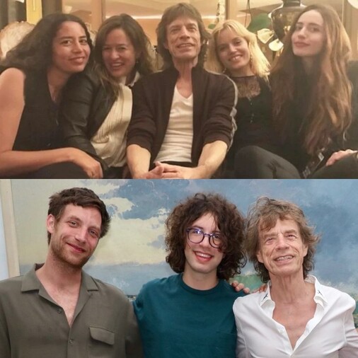 Ao lado do seu filho com Luciana Gimenez, Mick Jagger publica foto em apoio a Kamala Harris