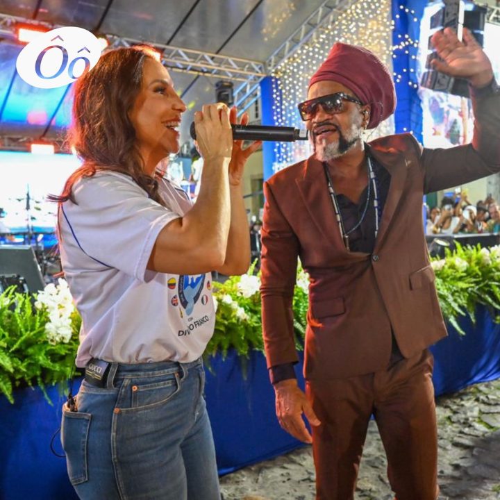 Ivete Sangalo e Carlinhos Brown cantam juntos no evento Movimento Você e a Paz – Foto: Elias Dantas/Alô Alô Bahia