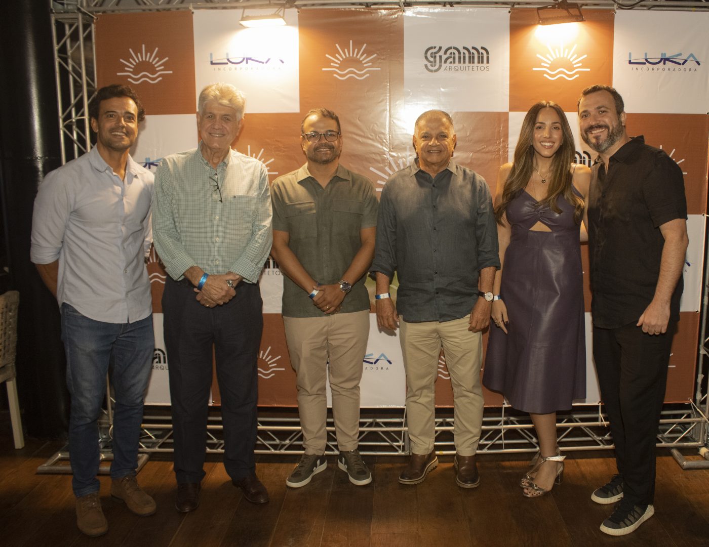 Guido Ramos, Silvio Agra, Lucas Passos, Benedito Passos, Anna Fernandes e Marcelo Bezerril