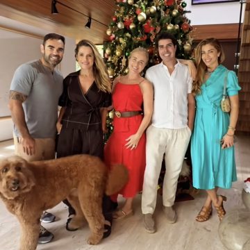 Angélica celebra encontro natalino com Grazi Massafera e Ingrid Guimarães