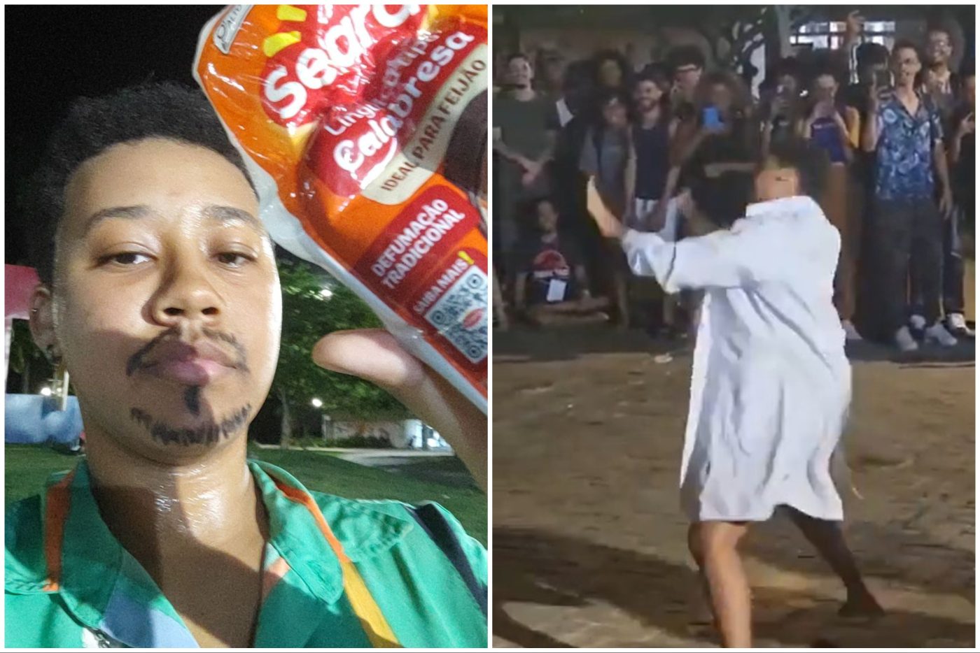 Mulher veste jaleco, dança ‘Calma, Calabreso’ e vence concurso de sósia de Davi Brito; vídeo