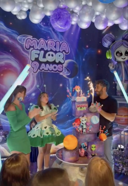 Ex-casal, Hugo Moura e Deborah Secco celebram aniversário da filha com festa especial; veja fotos