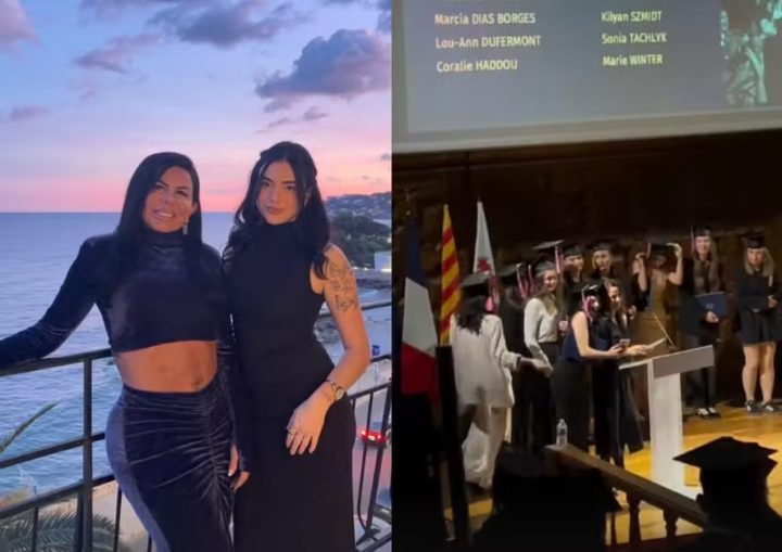 Gretchen exalta filha que se formou em faculdade na França: “A mais linda de todas”