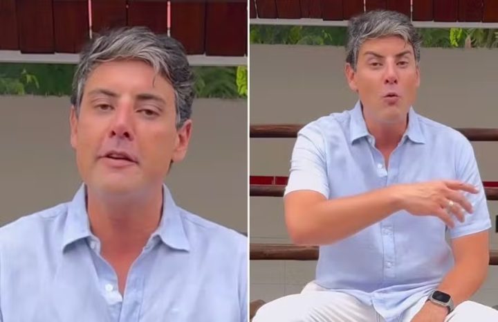 Bruno de Luca brinca sobre cabelos brancos: ‘Virei um grisalho, um senhor’