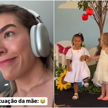 Lore Improta chora após ela e Léo Santana perderem apresentação de Liz na escola