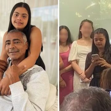 Romário se emociona em formatura da filha: ‘A síndrome de down não me impediu de conquistar o meu espaço’