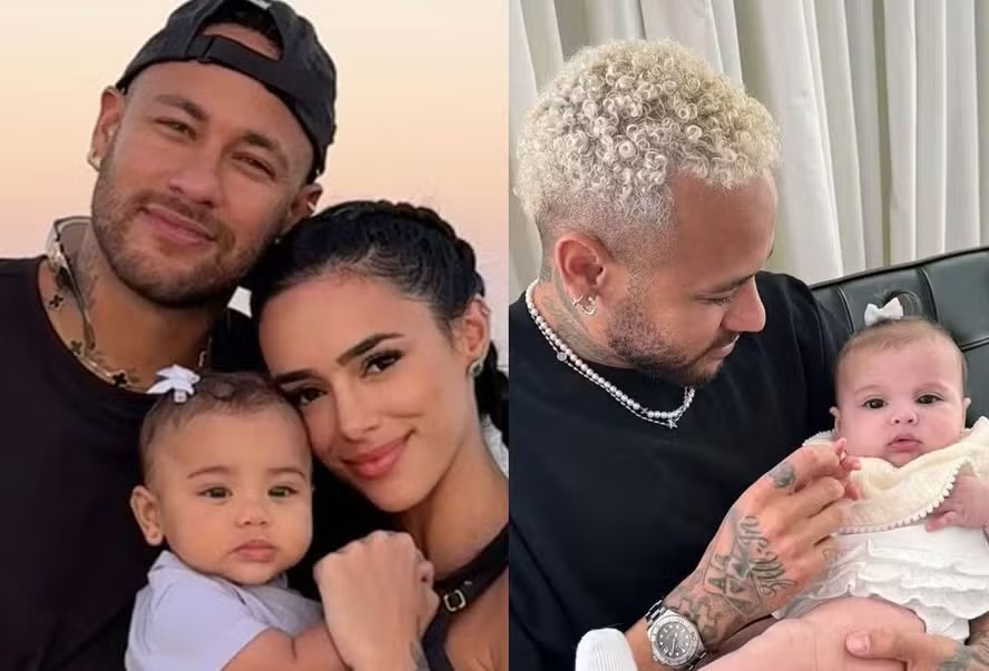 De férias no Brasil, Neymar mostra primeiro encontro entre as filhas, Mavie e Helena