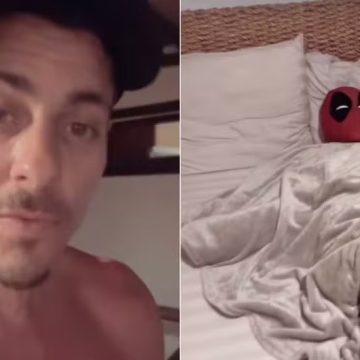 Sacha Bali toma susto ao encontrar ‘Deadpool’ em sua cama na Bahia: ‘Pelo amor de Deus’