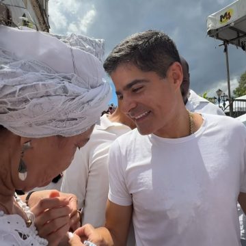 ACM Neto pede paz e tranquilidade aos baianos em visita ao Bonfim na última sexta do ano