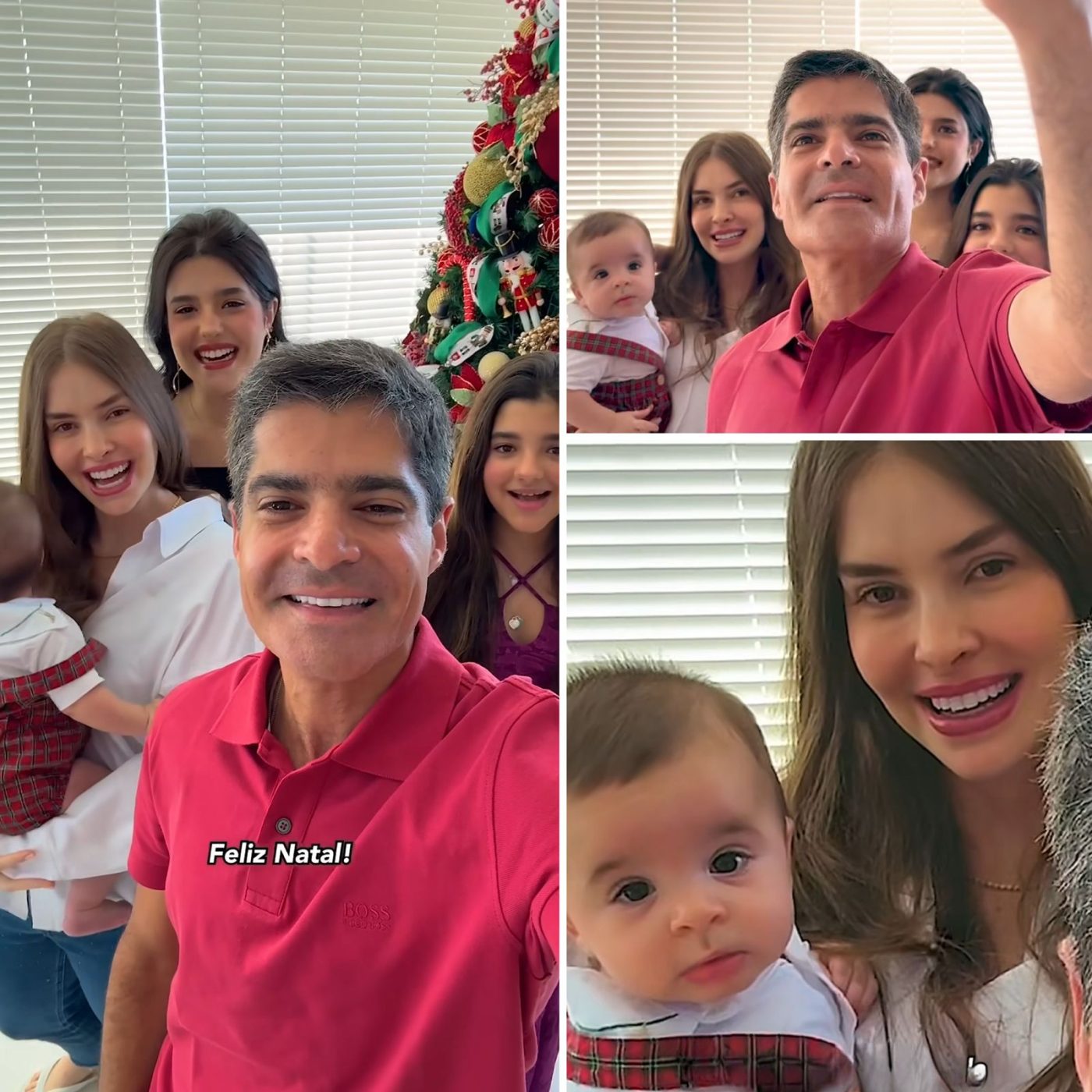 ACM Neto celebra primeiro Natal do caçula ao lado da esposa e filhas: ‘Dia muito especial’