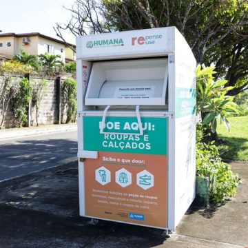 Solidariedade: Salvador ganha 11 coletores públicos de roupas e calçados usados