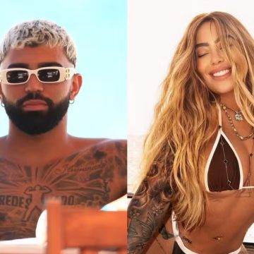 Em praia na Bahia, Rafaella Santos posta fotos de beijo com Gabigol e confirma reconciliação