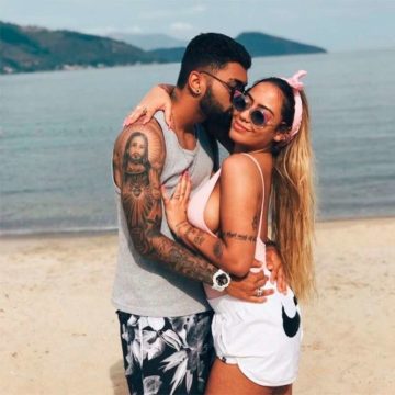 Rafaella Santos, irmã de Neymar, e Gabigol estão juntos em Trancoso, na Bahia, para passar a virada do ano