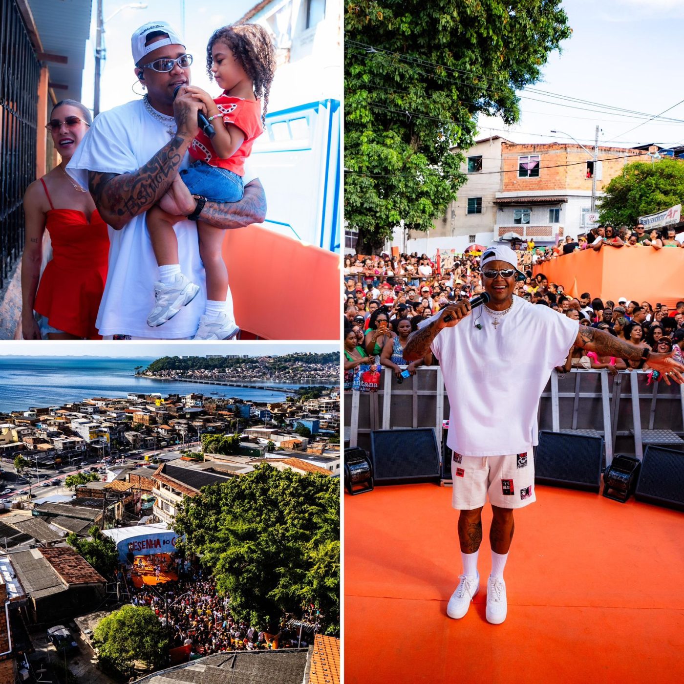 Natal do GG: Léo Santana faz tradicional show gratuito no bairro em que foi criado em Salvador