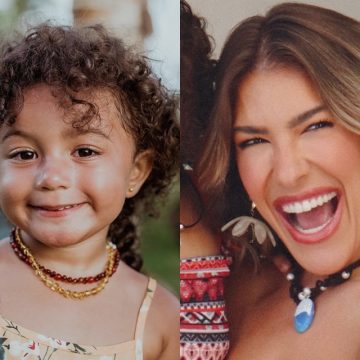 Lore Improta transforma Liz em ‘mini Moana’ e resultado encanta; veja foto