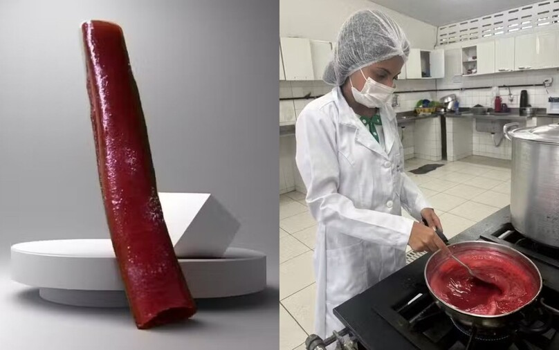 Estudantes baianas desenvolvem canudo comestível sustentável à base de gelatina e frutas