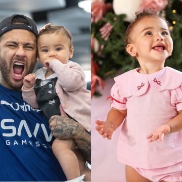 Filha de Neymar ganha ensaio temático de Natal e mamãe se derrete: ‘Maviezinha’