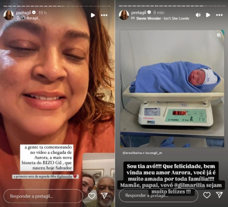 Preta Gil anuncia nascimento de novo membro da família Gil: 'Bem-vinda ...
