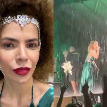 Vanessa da Mata viraliza após realizar show debaixo de chuva no Maranhão