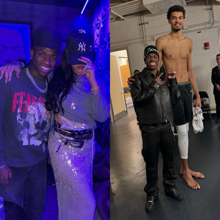 Vini Jr. curte férias em NY, se diverte em balada com Rihanna e posa com astros da NBA; veja cliques