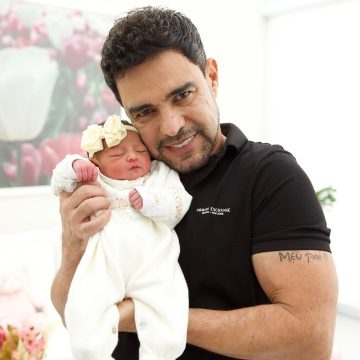 Zezé Di Camargo e Graciele Lacerda postam primeiras fotos da filha: ‘Um presente em nossas vidas’