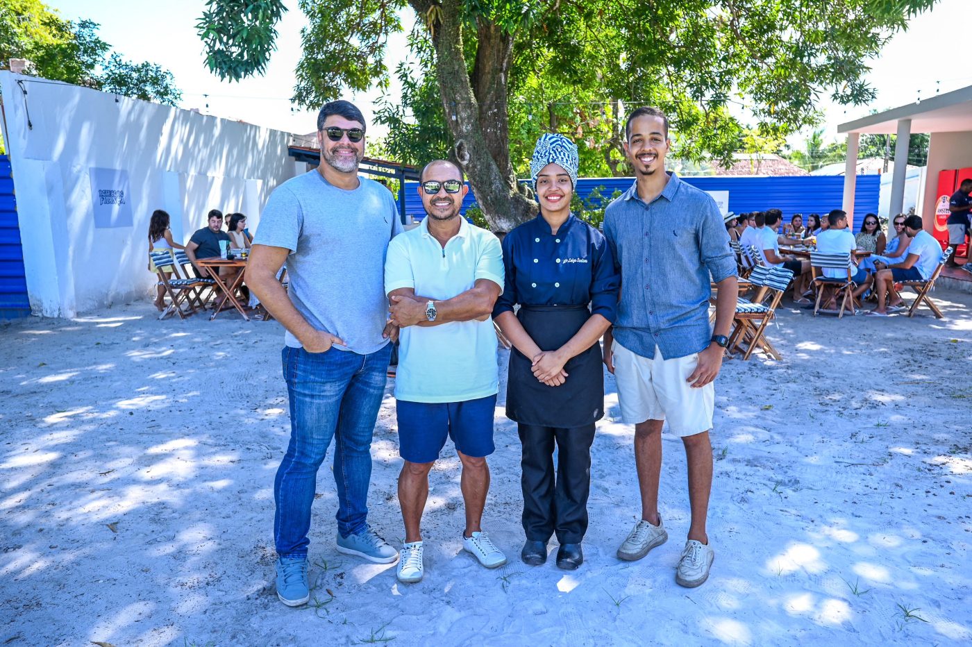 André Soares, Zé Raimundo, Chef Maria Luiza e Felipe Almeida