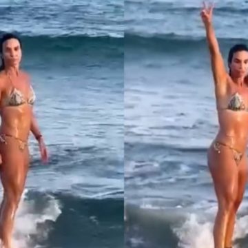 Ivete Sangalo surpreende seguidores ao exibir talento surfando na Praia do Forte