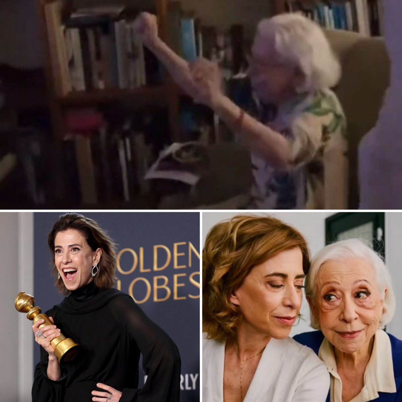 Veja a reação de Fernanda Montenegro com a vitória da filha no Globo de Ouro 2025