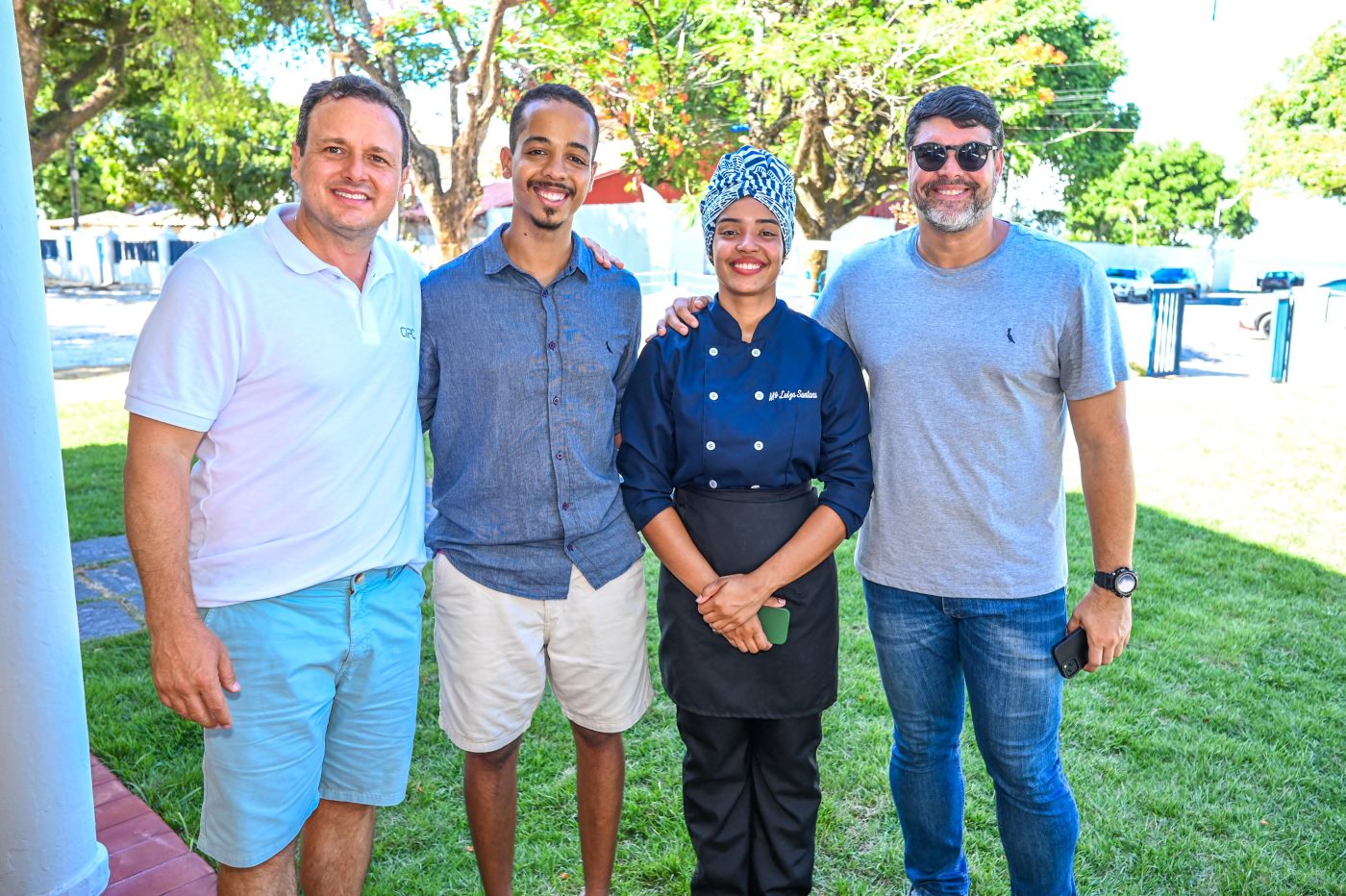 Marcelo Castro Lima, Felipe Almeida, Chef Maria Luiza e André Soares