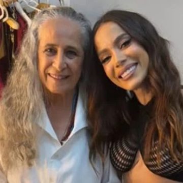 Anitta tieta Maria Bethânia em camarim e ganha declaração: ‘Admiração mútua’