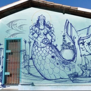 Homenagem à Rainha do Mar: Casa de Iemanjá ganha novo mural