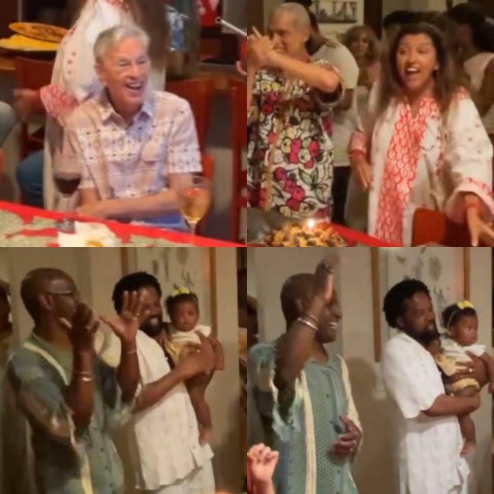 Festa em Salvador: Caetano Veloso prestigia aniversário de Alberto Pitta e Xande de Pilares na casa de Regina Casé