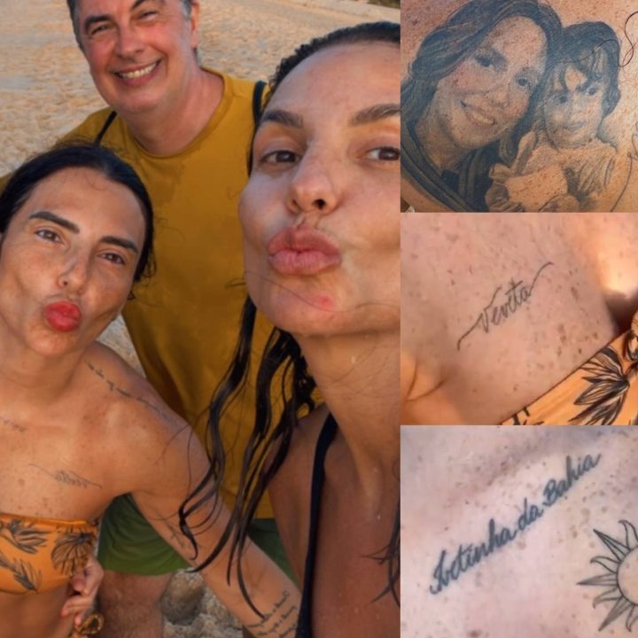 Ivete Sangalo se impressiona ao encontrar fã com várias tatuagens em sua homenagem: ‘É muito amor’