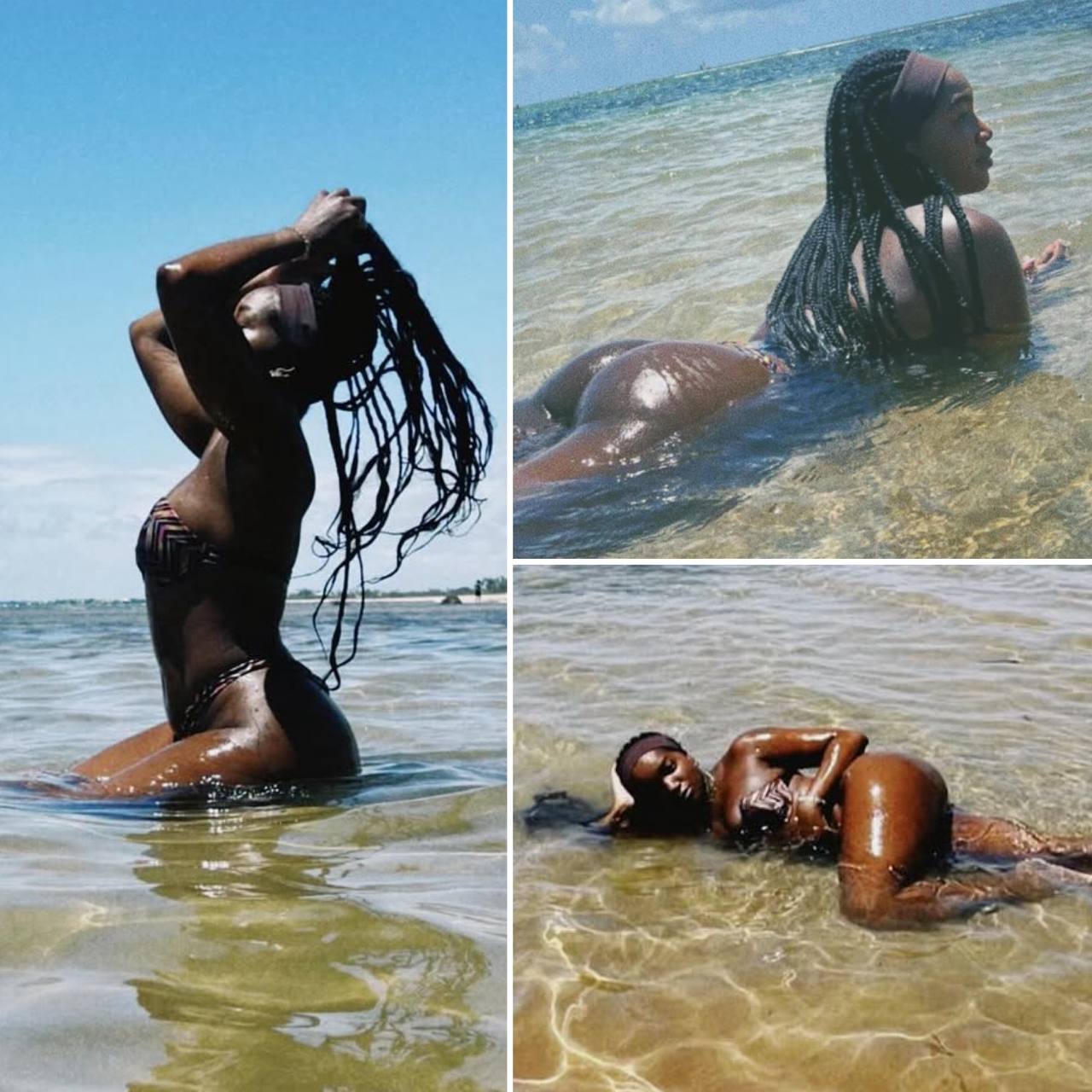 Na Bahia, IZA surge belíssima em álbum de fotos na praia; veja