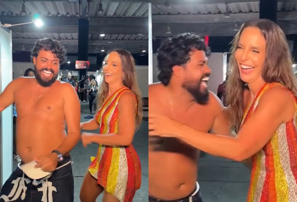 Ivete Sangalo se joga no pagodão com homem que viralizou dançando no centro de Salvador