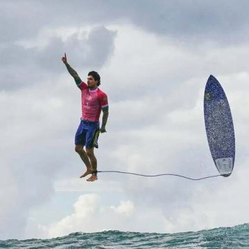 Icônica foto de Gabriel Medina nas Olimpíadas de Paris conquista ‘Oscar’ das imagens esportivas