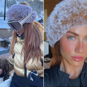 Giovanna Ewbank esquia com os filhos e Bruno Gagliasso em Aspen, nos EUA