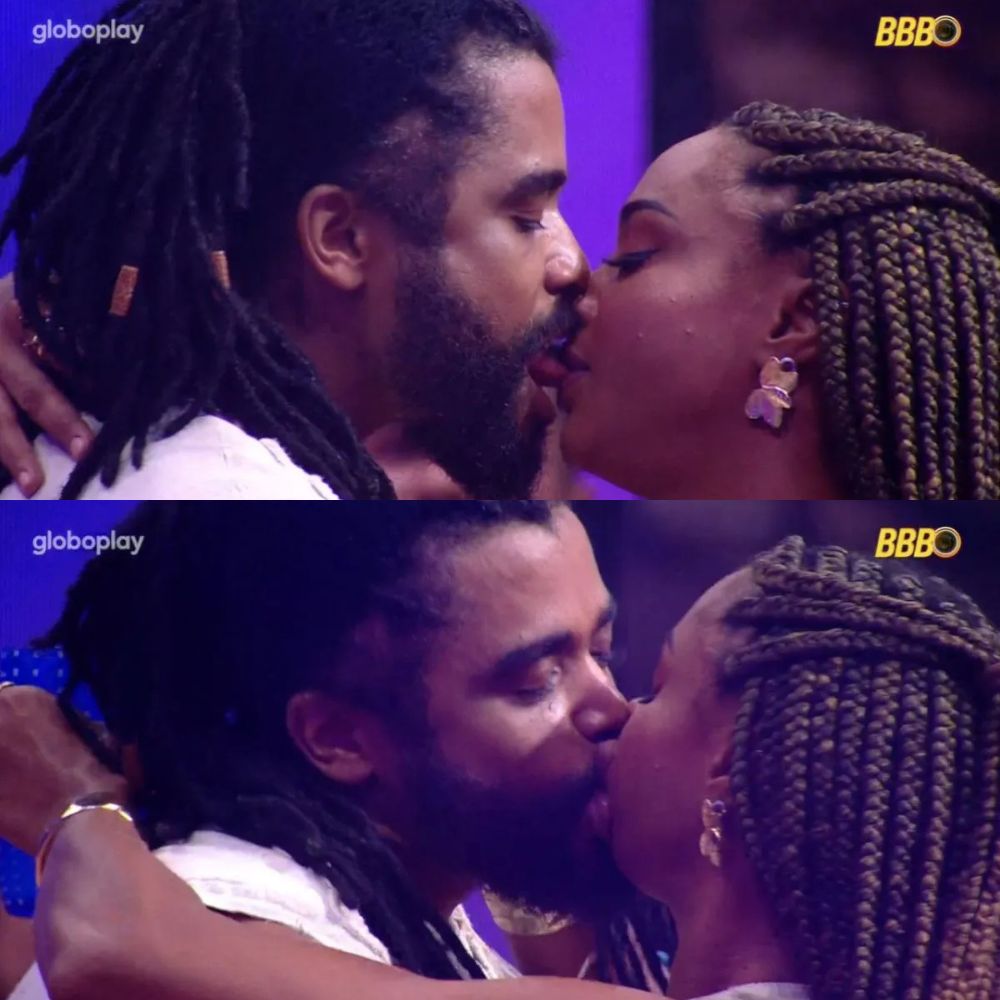 Rolou! Baiana Aline Patriarca e Diogo dão o primeiro beijo do BBB 25; vídeo