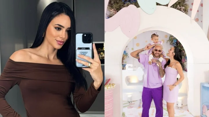 Esperando segunda filha de Neymar, Bruna Biancardi mostra barriga de grávida