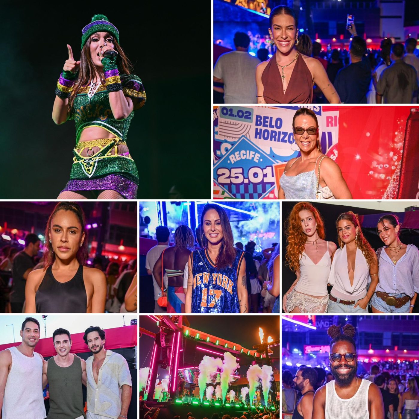 Giro de fotos: confira quem prestigiou o ensaio de Anitta em Salvador