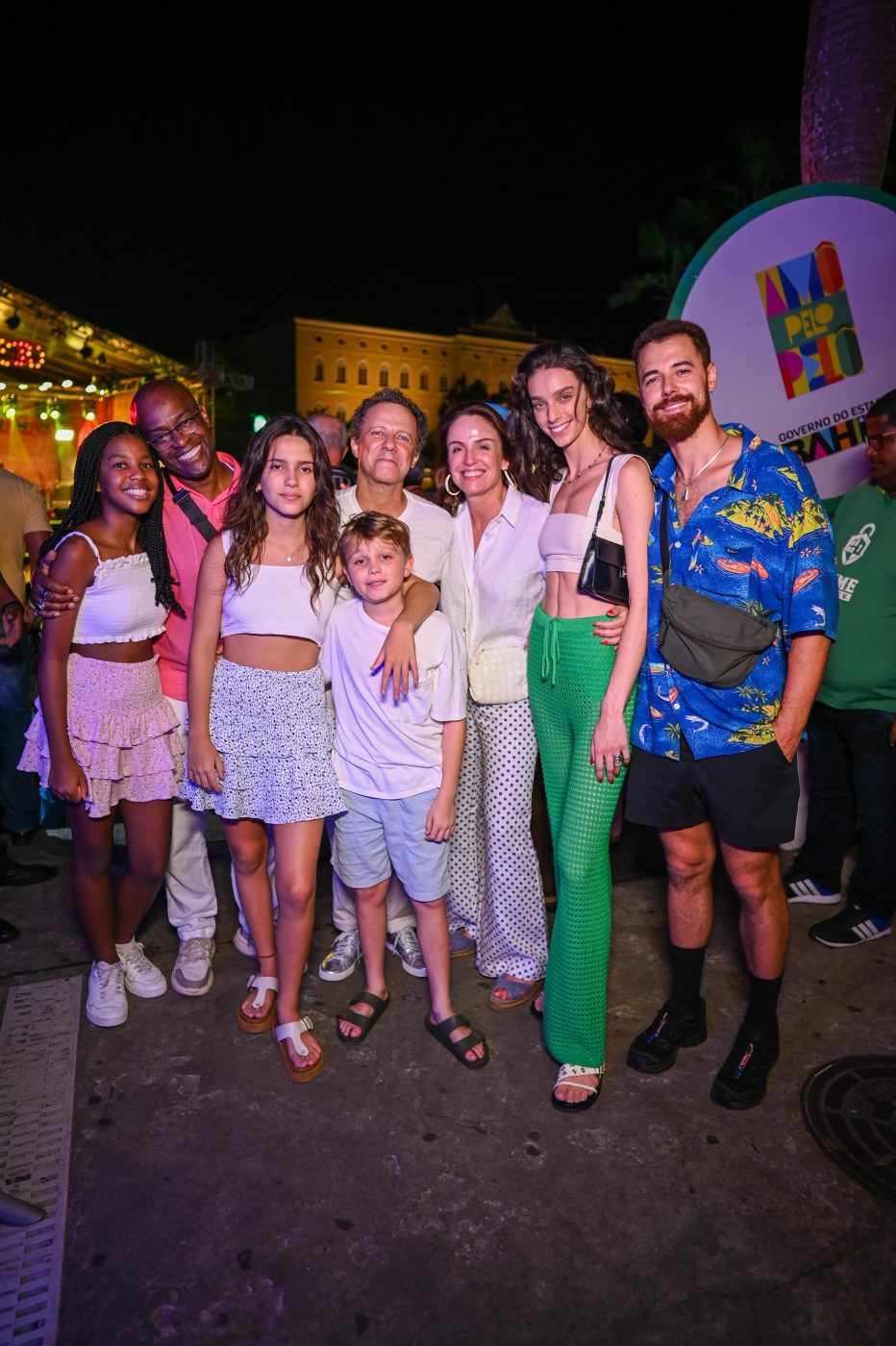 Marina, Alberto Pitta, Dora, Vik Muniz, Malu Barretto, Larissa Marchiori, Gaspar Muniz e Martin Maia