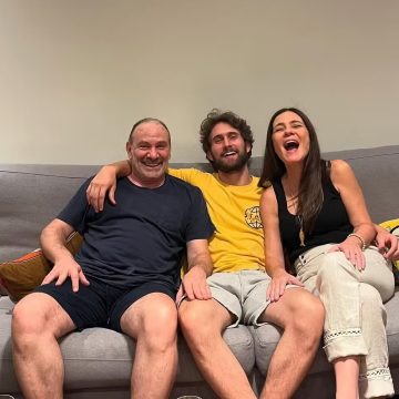 Felipe Ricca reúne os pais, Adriana Esteves e Marco Ricca, em aniversário de 25 anos; veja fotos