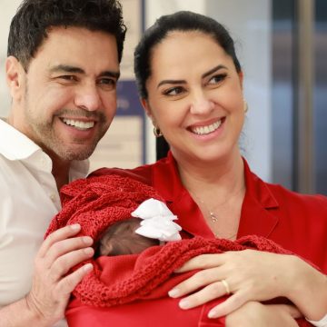 Esposa de Zezé Di Camargo mostra ensaio fotográfico de filha recém-nascida; confira