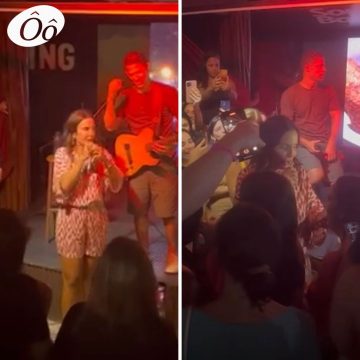 Ivete Sangalo canta de surpresa em bar na Praia do Forte; veja vídeo