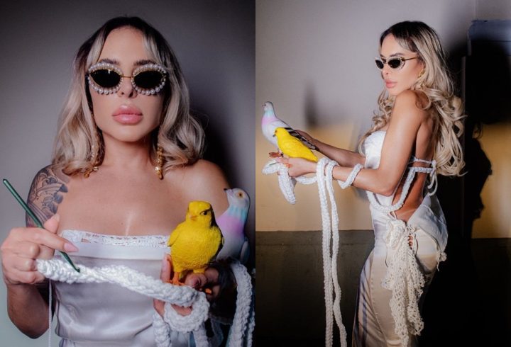 Juliana Herc elege look ‘diferentão’ para evento de Leo Santana e Lore Improta; veja fotos