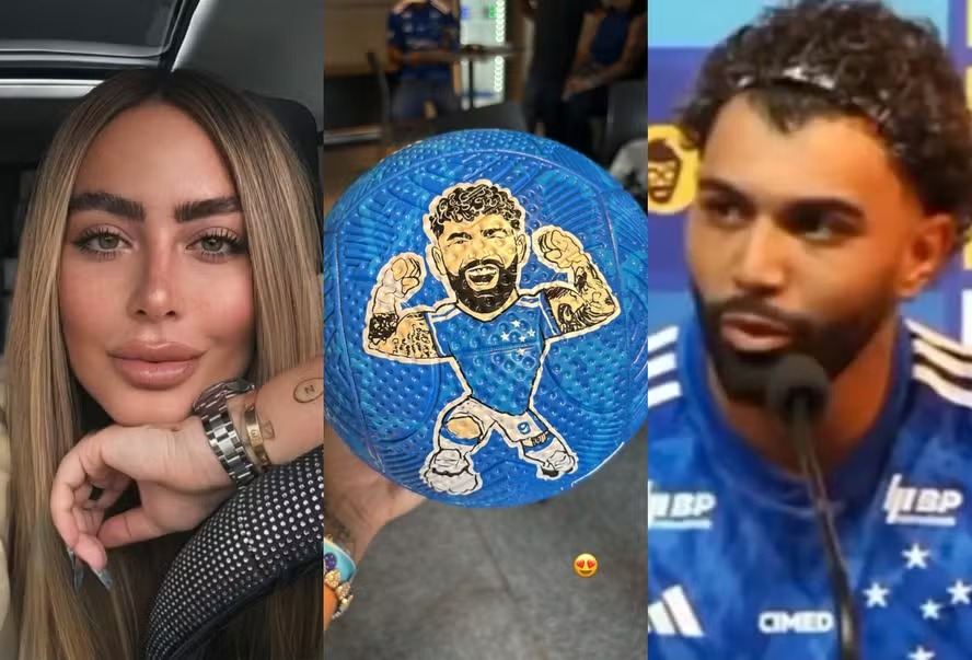 Rafaella posta foto apoiando Gabigol após jogador chamá-la de namorada em coletiva