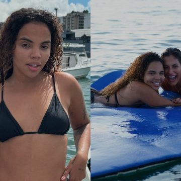 Em Salvador, ex-BBB Giovanna Pitel curte final de semana com Mari Gonzalez; veja