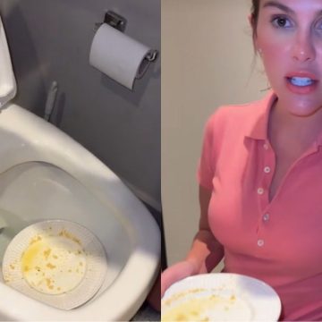 Vídeo: Bárbara Evans choca após lavar prato no vaso sanitário