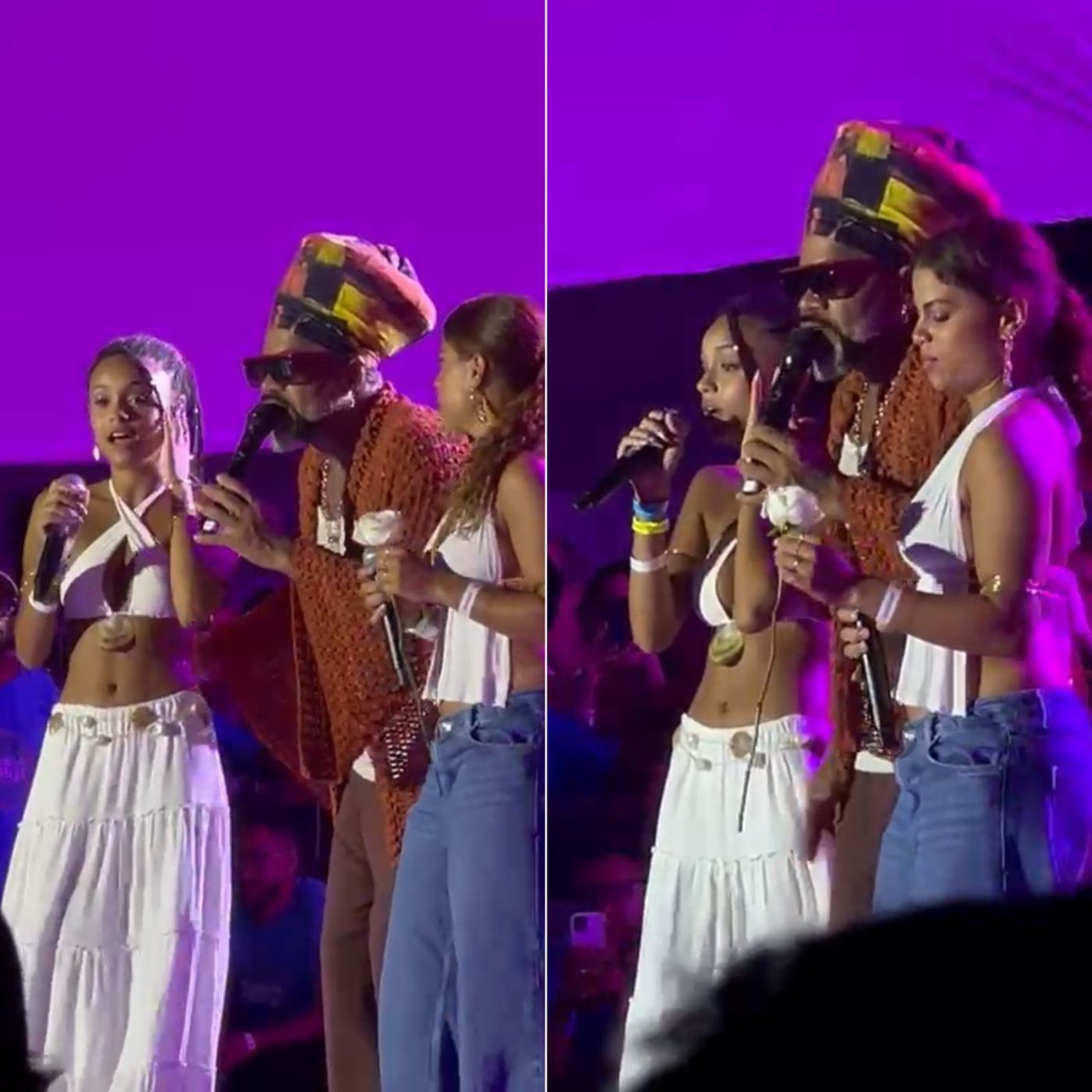 Carlinhos Brown canta com filhas durante festa para Iemanjá em Salvador; veja vídeo